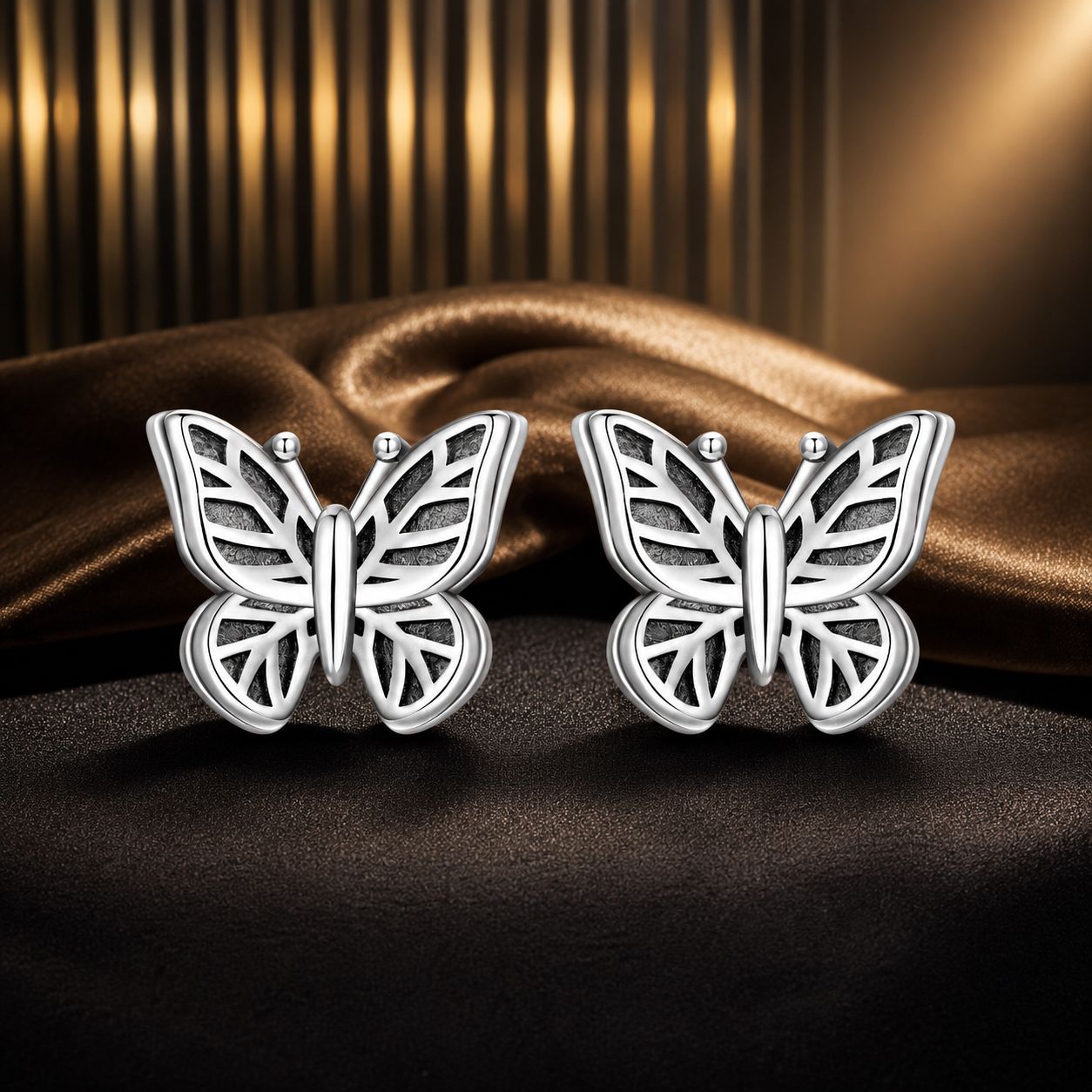 925 Sterling Silver Oxidized Silver Earrings for Women