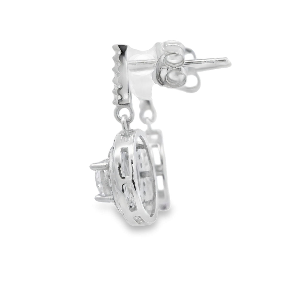 Cubic Zirconia Sterling Silver Earrings