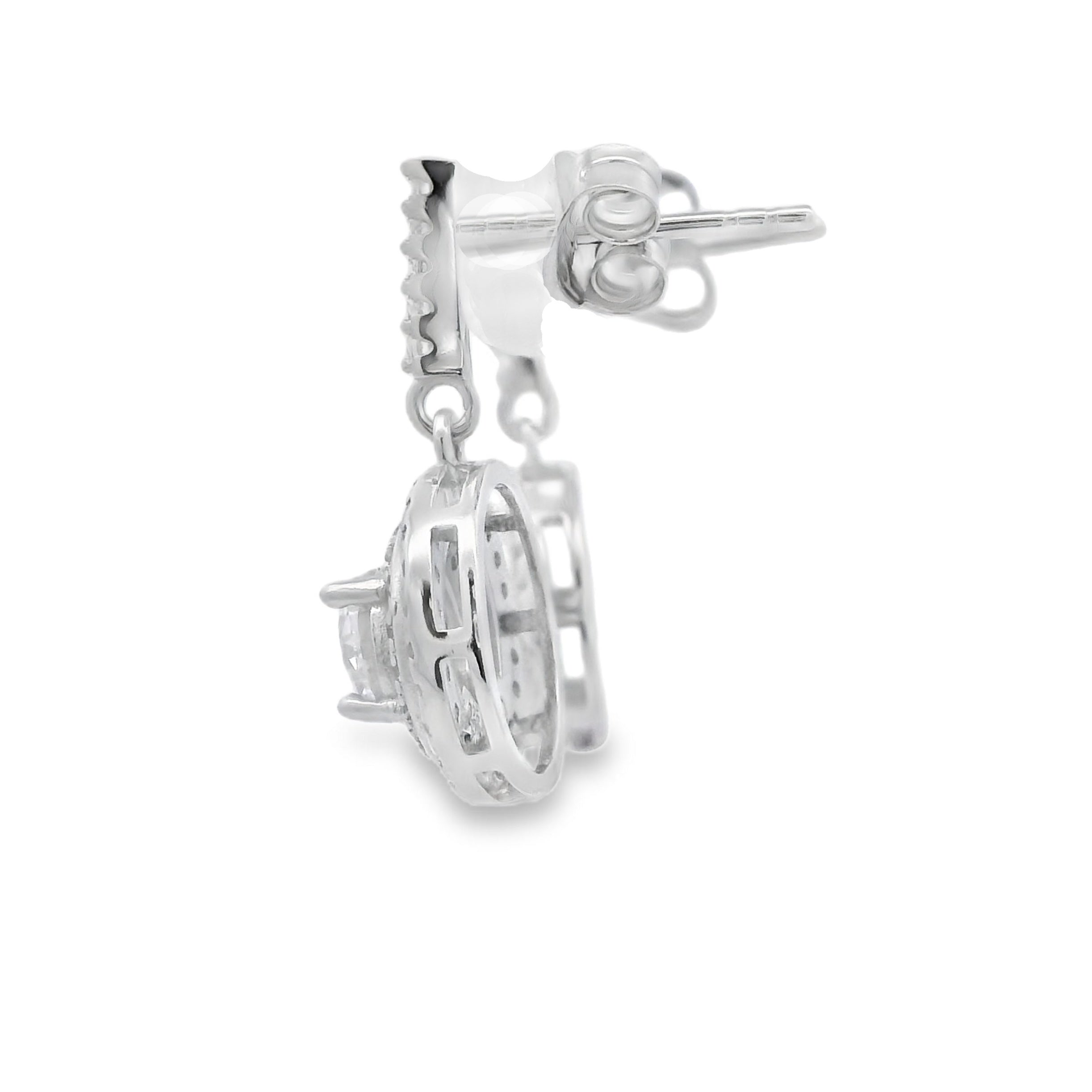 Cubic Zirconia Sterling Silver Earrings