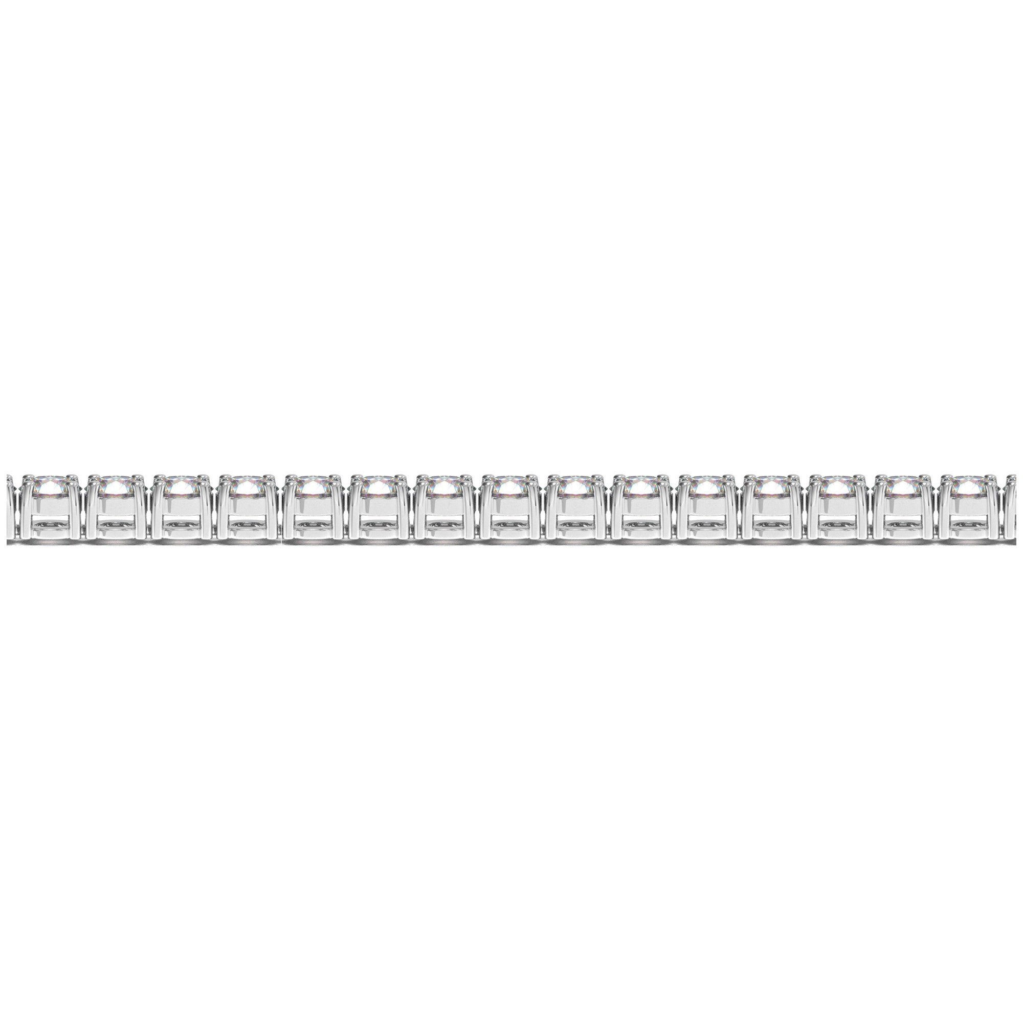 Lab Grown Round Diamond Tennis Bracelet in 14k White Gold (8 ct. t.w. F/G VS2/SI1)
