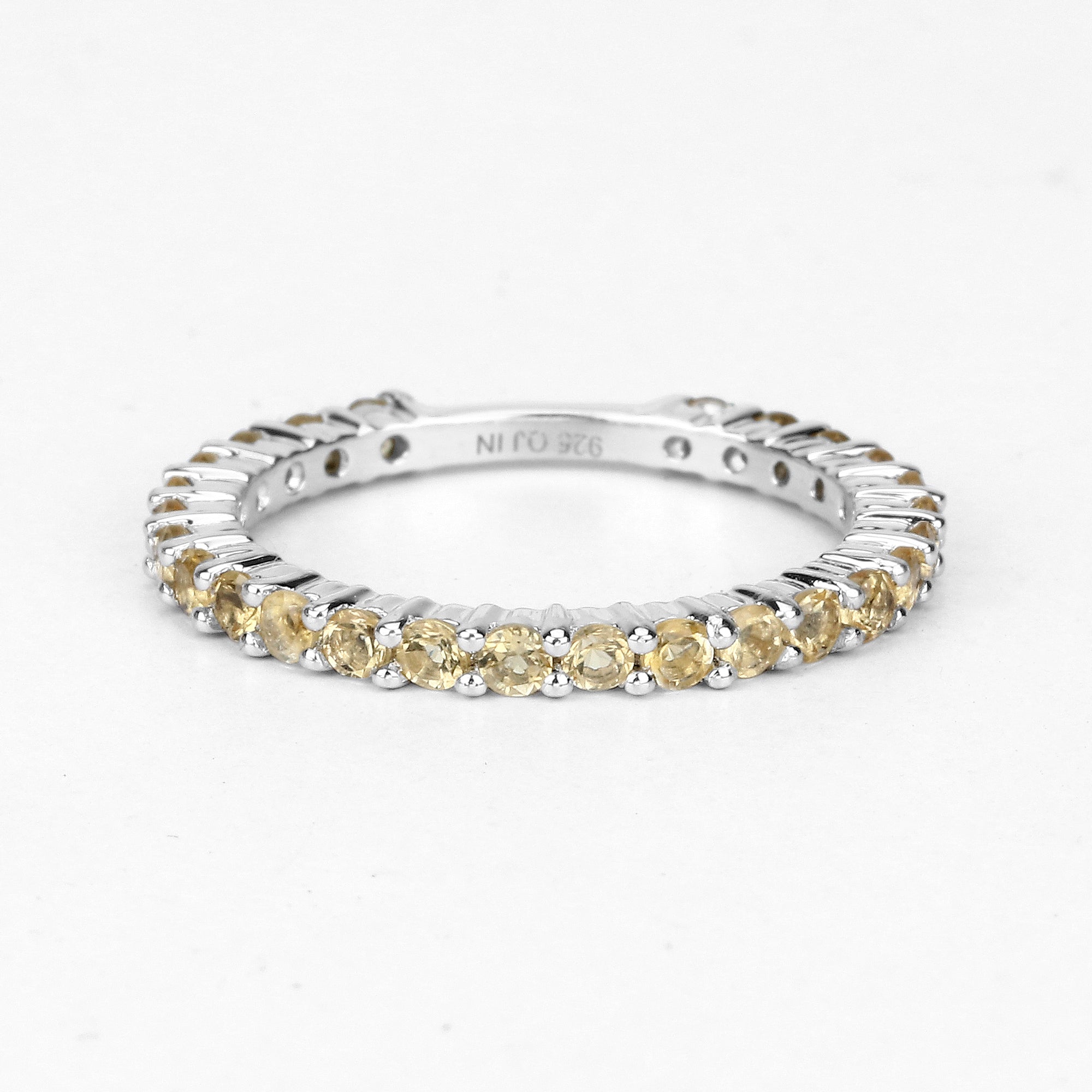0.81 Carat Genuine Citrine .925 Sterling Silver Ring