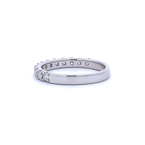 .75ct Diamond Wedding Band Ring 14KT White Gold