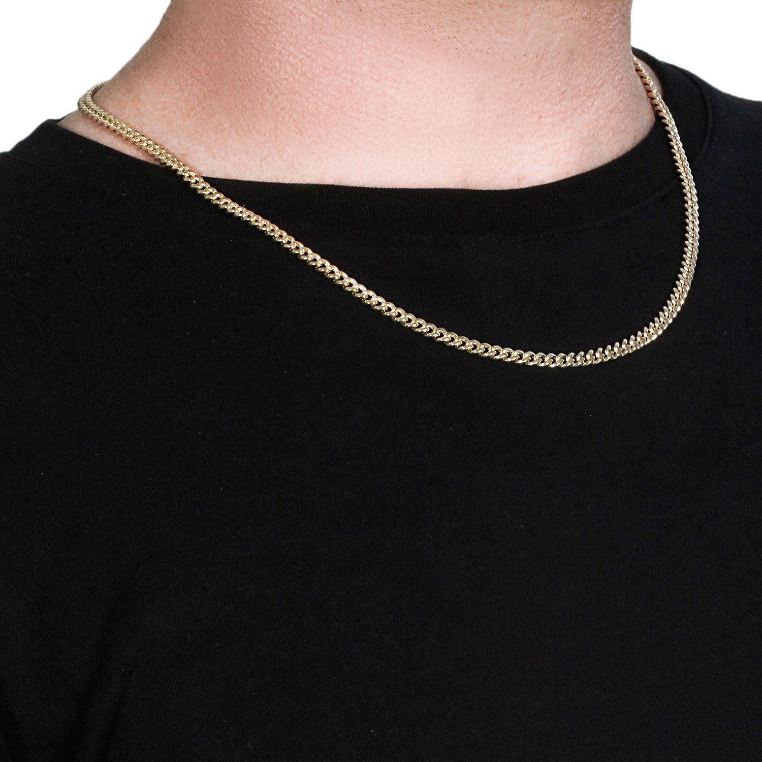 10k Yellow Gold Semi-Solid Miami Cuban Chain (4.50 mm)