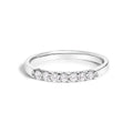 14K White Gold 1/4 Cttw Diamond 7 Stone Band Ring