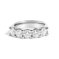 14K White Gold 2.0 Cttw Round Diamond Five Stone Band Ring