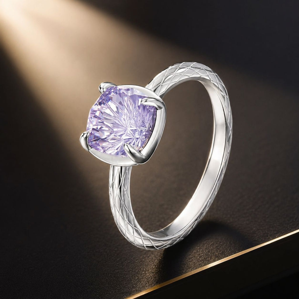 925 Sterling Silver Ring with Pavé Setting CZ, Size 6.0