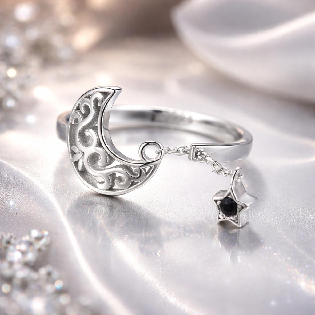 925 Sterling Silver Ring for Women - Width 0.2cm, Height 1.1cm