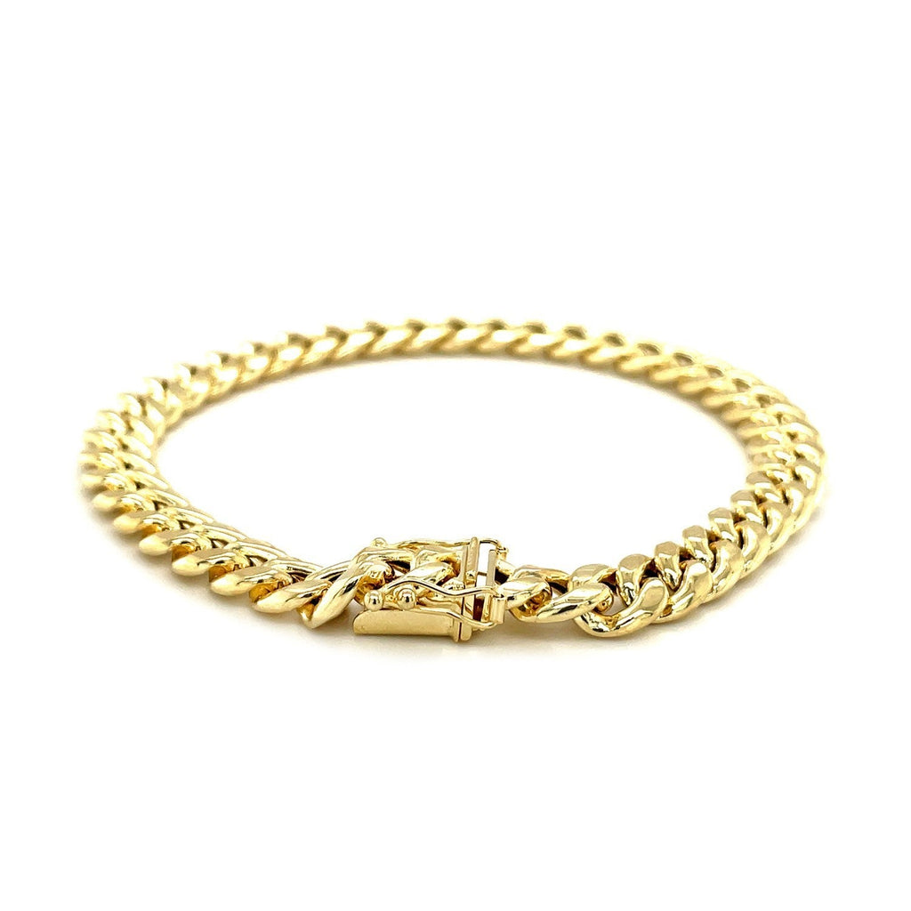 10k Yellow Gold Semi-Solid Miami Cuban Bracelet (7.20 mm)