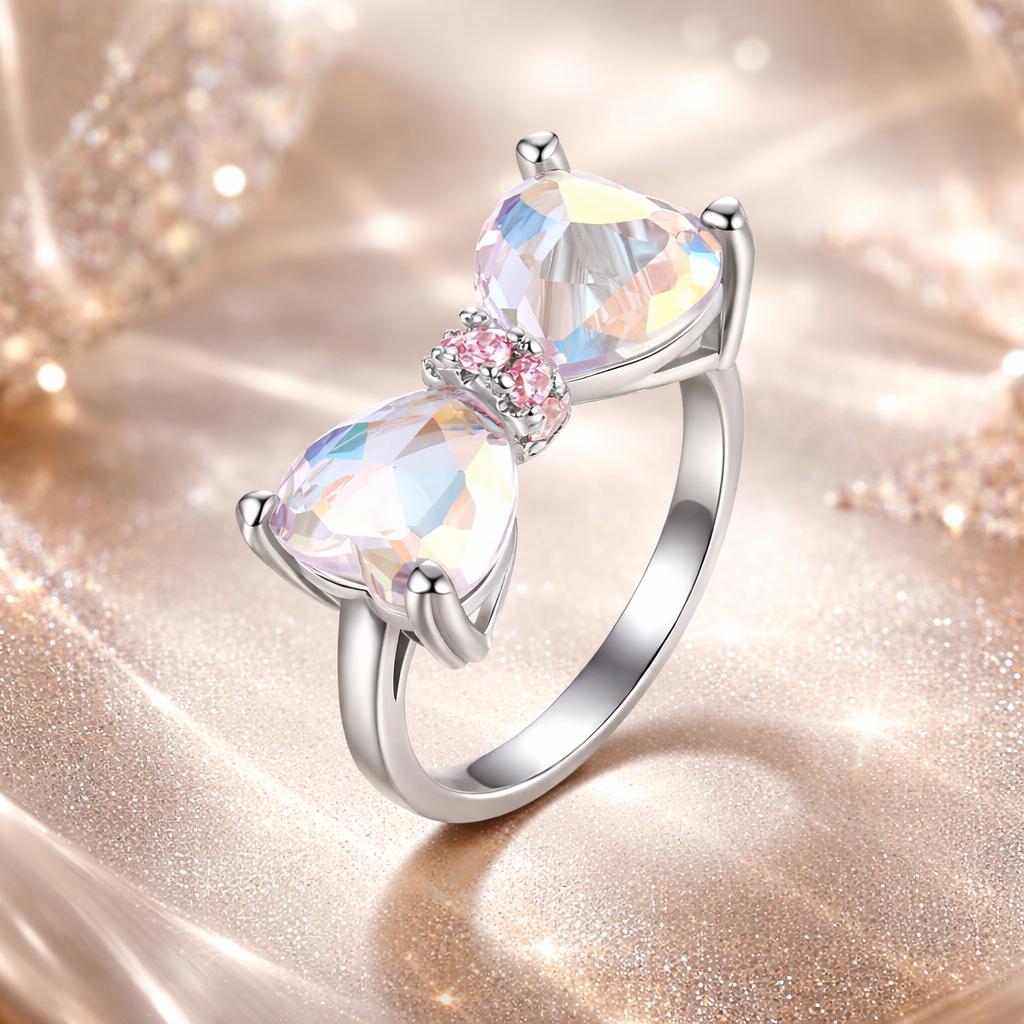 925 Sterling Silver 6.0 Size Pave Setting CZ Ring for Women
