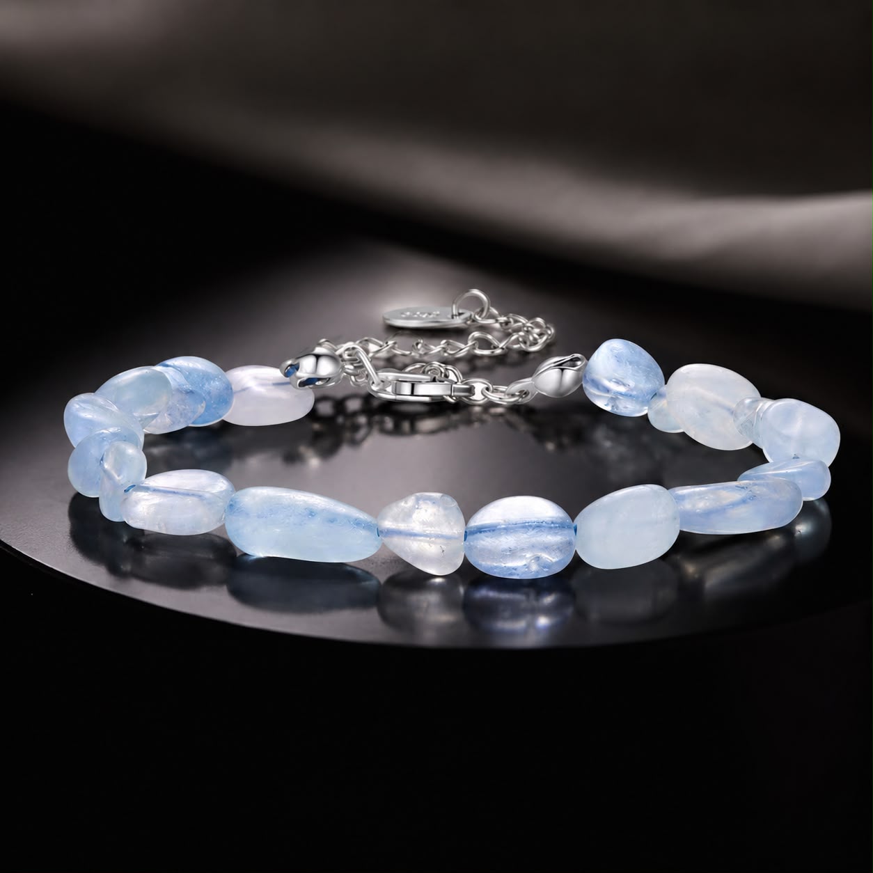 925 Sterling Silver Crystal Bracelet 15+6cm for Women