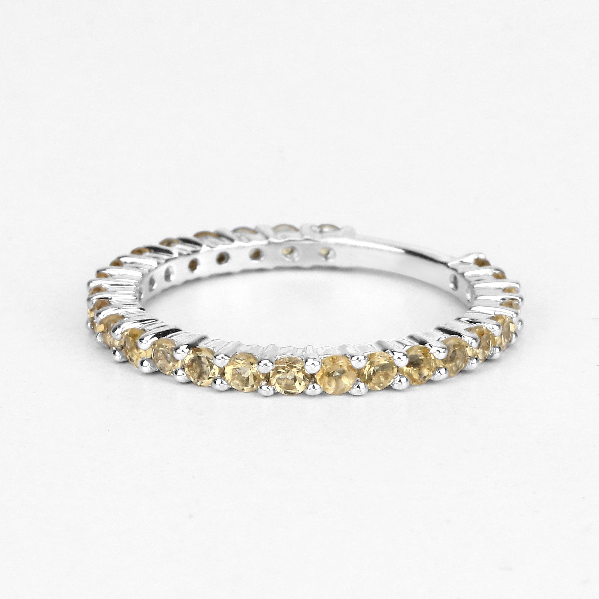 0.81 Carat Genuine Citrine .925 Sterling Silver Ring