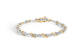 10K Yellow and White Gold 2.00 Carat Total Weight Diamond "S" Link 7" Bracelet (H-I Color, I2-I3 Clarity)