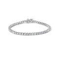 10K White Gold 5.00 Cttw Natural Diamond Tennis Bracelet