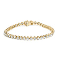 10K Yellow Gold 5.0 Cttw Diamond Tennis Bracelet