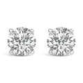14K White Gold 1.00 Cttw Lab Grown Diamond Solitaire Stud Earrings