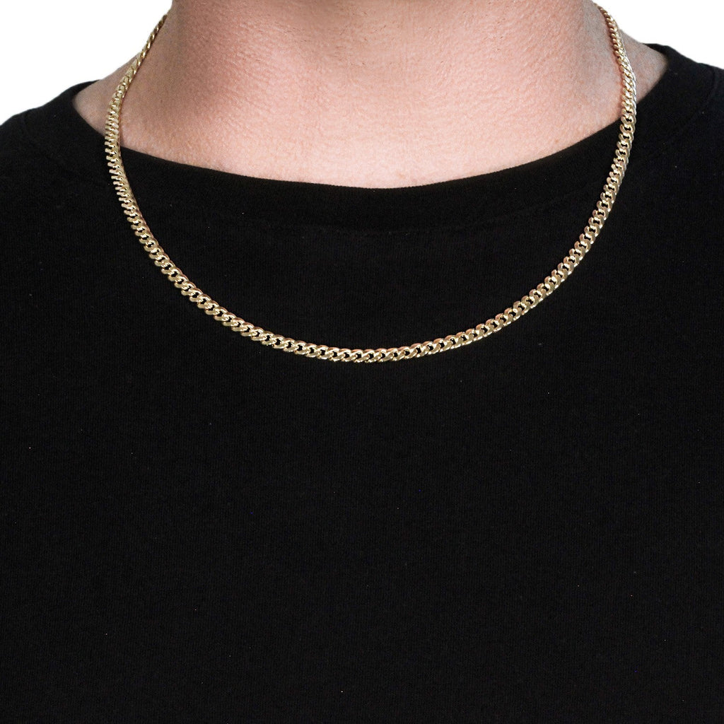10k Yellow Gold Miami Cuban Semi-Solid Chain (4.50 mm)