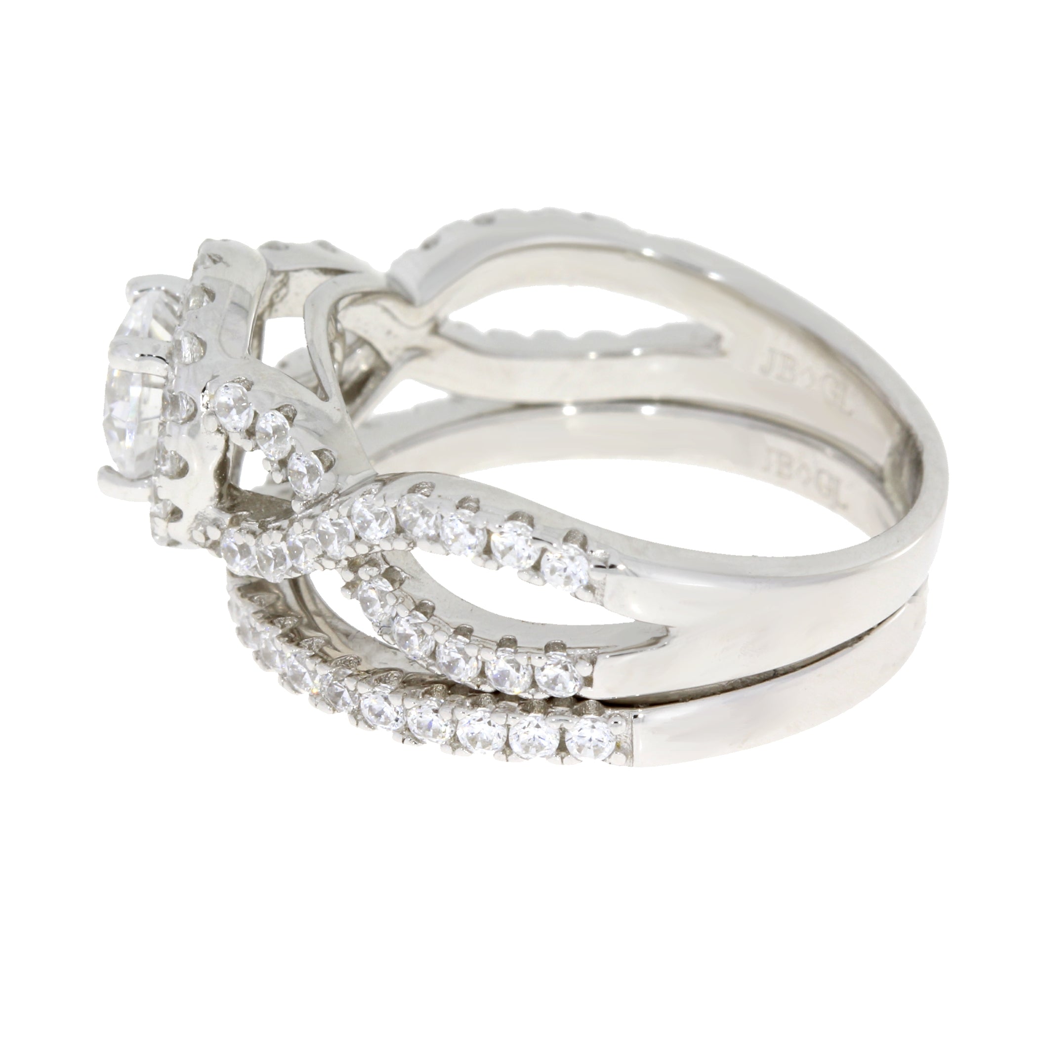 Cubic Zirconia CZ SS Bridal Sterling Silver