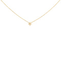 10K White Gold 1/10 Cttw Bezel Set Solitaire Princess Cut Diamond Kite Shaped Pendant Necklace - 18" Inches