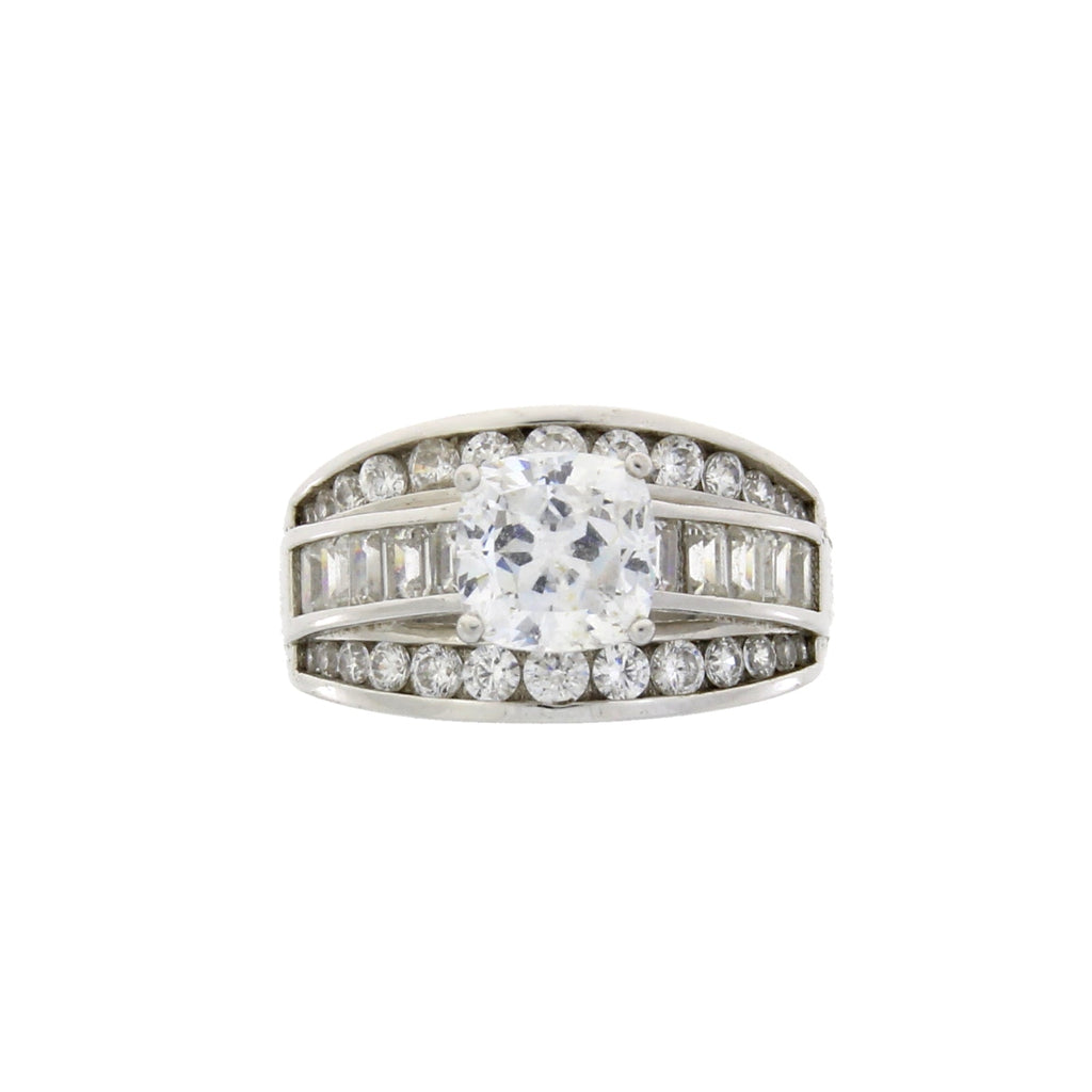 Cubic Zirconia CZ SS Bridal Sterling Silver