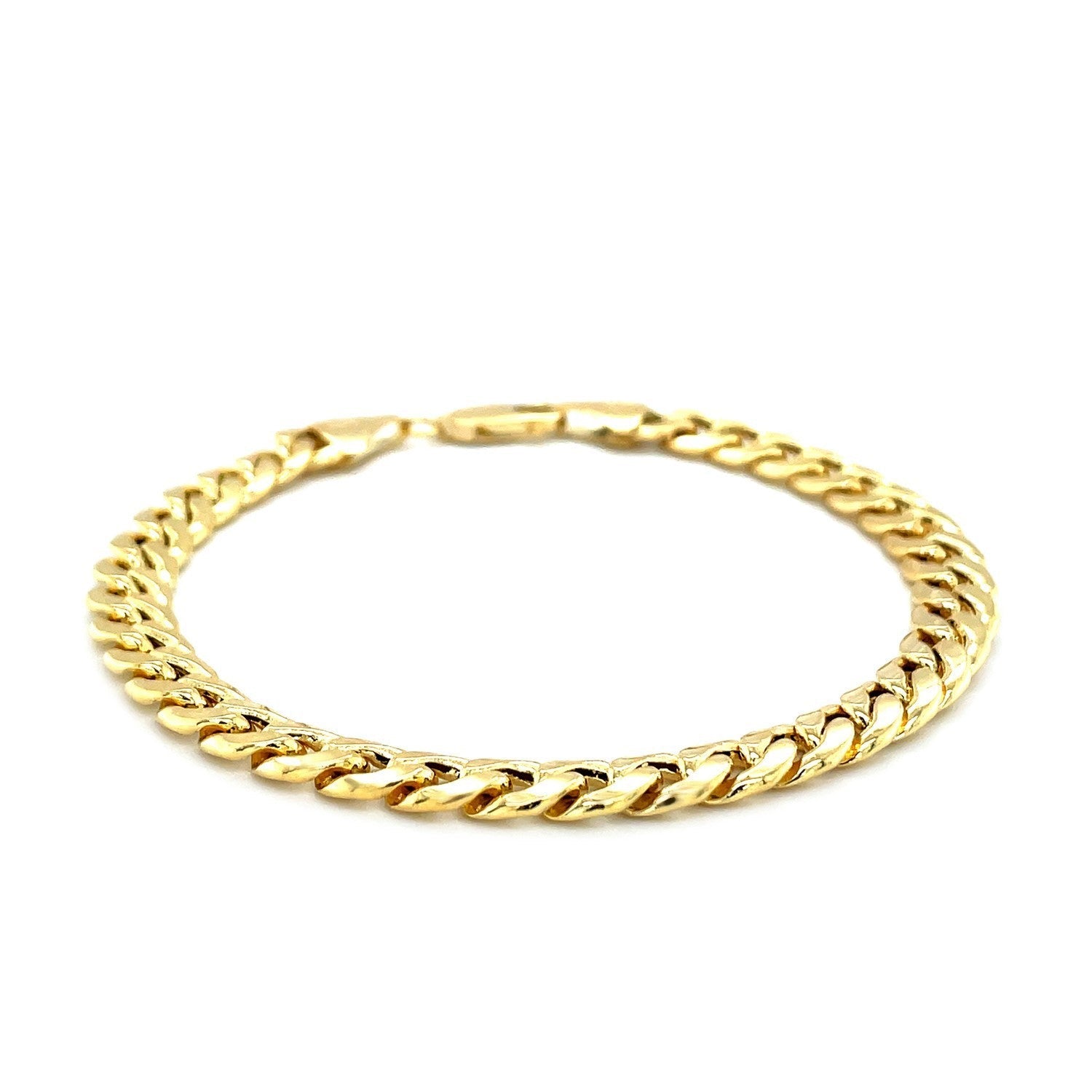 10k Yellow Gold Semi-Solid Miami Cuban Bracelet (6.60 mm)
