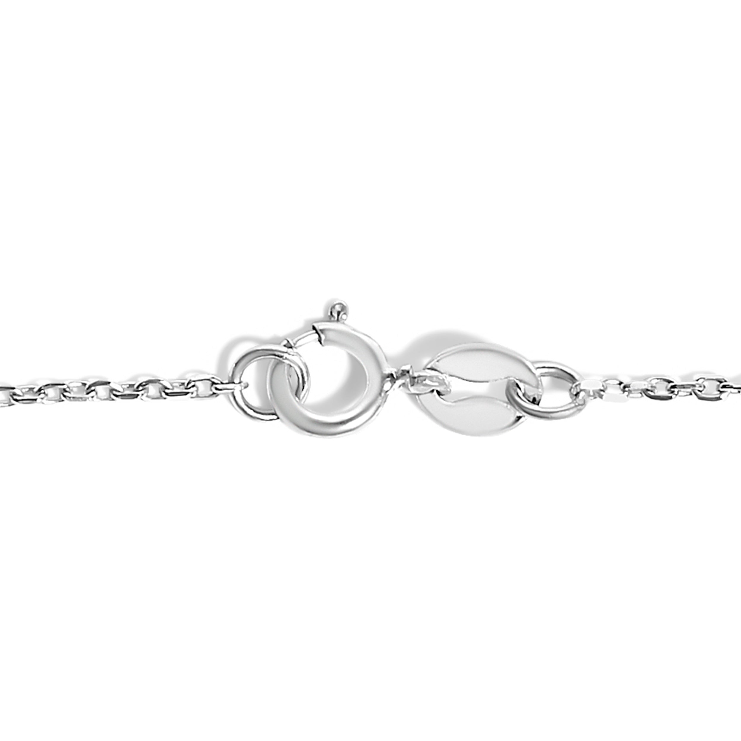 14K White Gold Cultured White Freshwater Pearl Station Bracelet