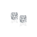 14k White Gold Diamond Four Prong Stud Earrings (1 ct. tw.)