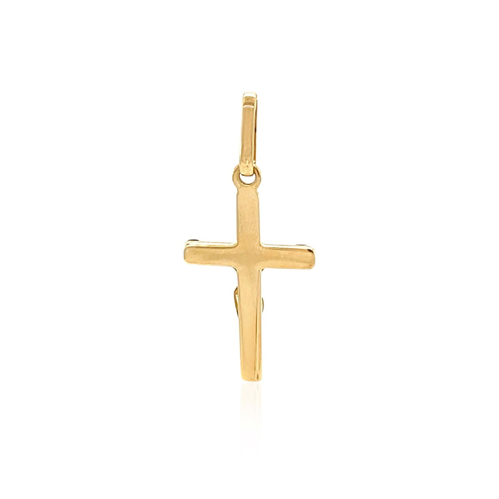 14k Two-Tone Gold Crucifix Motif Pendant