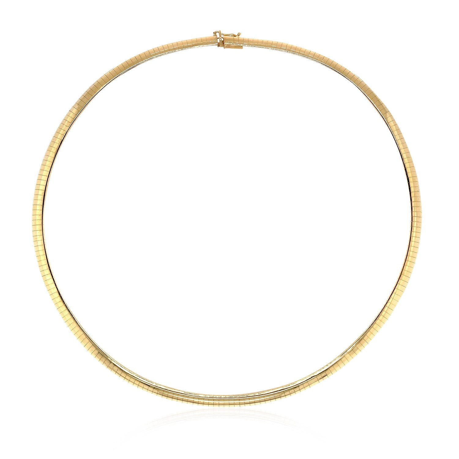 14k Yellow Gold Classic Omega Chain (6 mm)