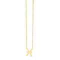 14K Yellow Gold Pisces Necklace