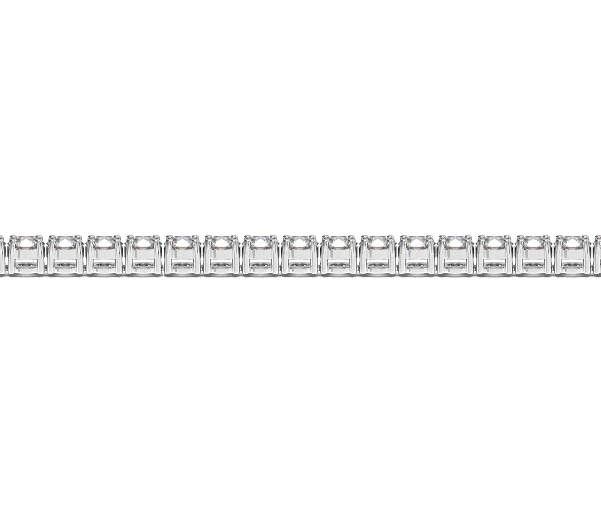 Lab Grown Round Diamond Tennis Bracelet in 14k White Gold (10 cctw F/G  VS2/SI1)