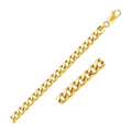 10k Yellow Gold Semi-Solid Miami Cuban Bracelet (6.60 mm)