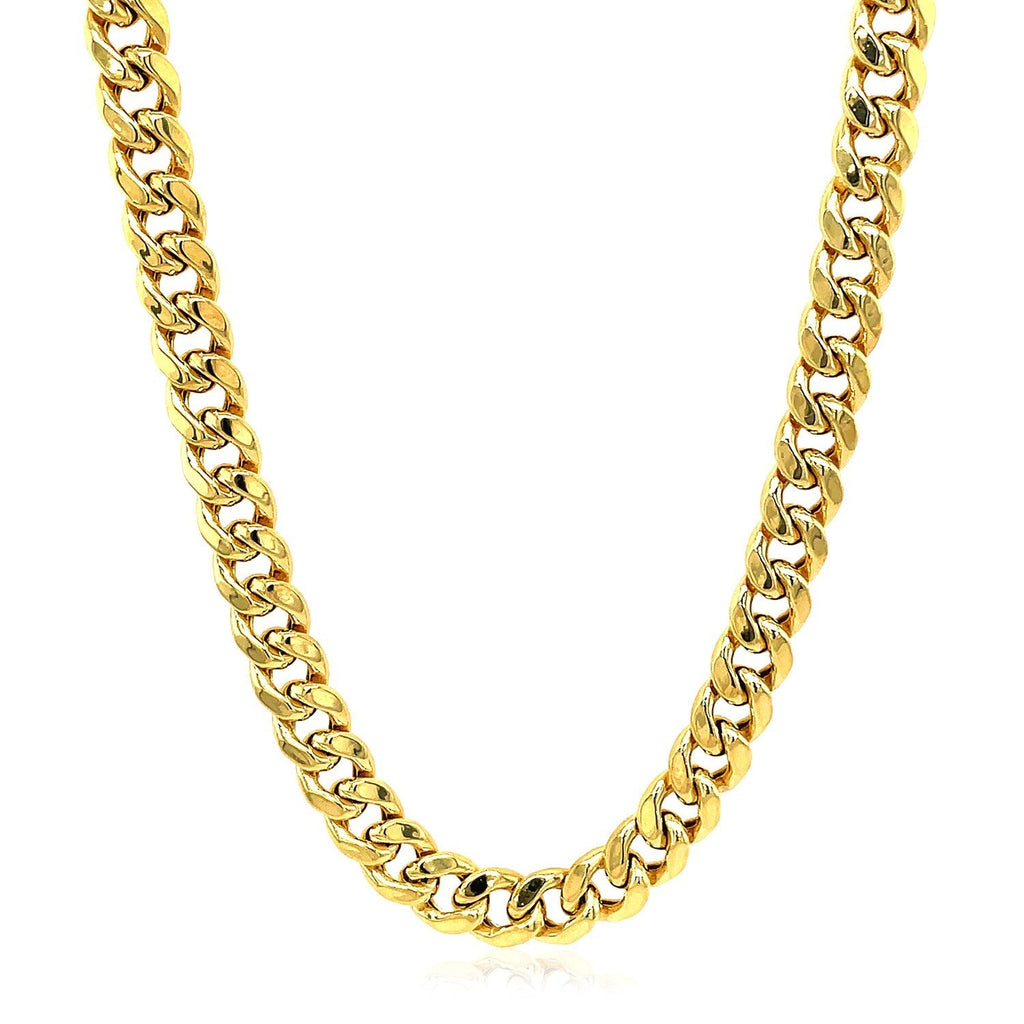 10k Yellow Gold Semi-Solid Miami Cuban Chain (5.00 mm)