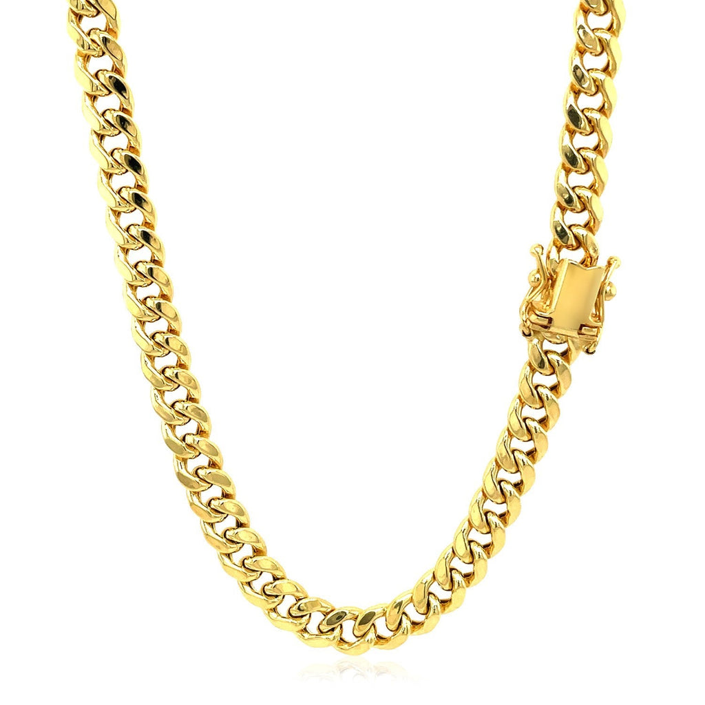 10k Yellow Gold Semi-Solid Miami Cuban Chain (5.00 mm)