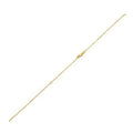 Extendable Bead Chain in 14k Yellow Gold (1.00 mm)