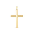 14k Yellow Gold High Polish Classic Cross Pendant