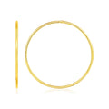 Endless Hoop Style Earrings in 14K Yellow Gold