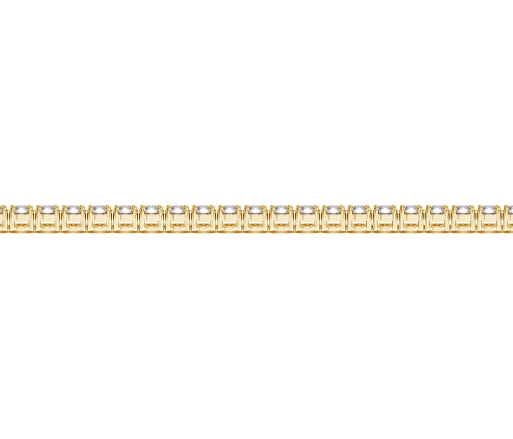 Lab Grown Round Diamond Tennis Bracelet in 14k Yellow Gold (4 ct. tw. F/G VS2/SI1)