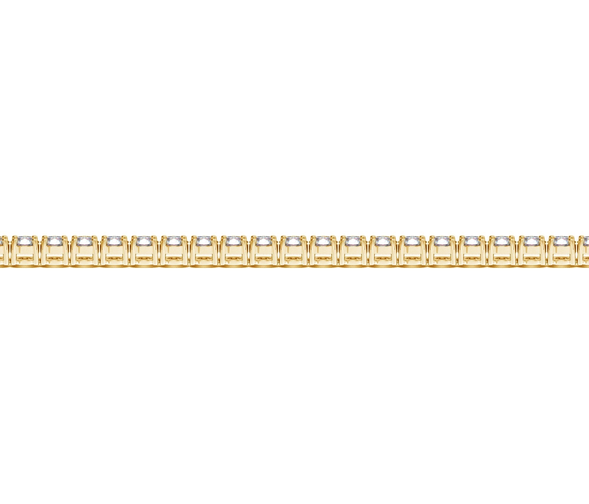 Lab Grown Round Diamond Tennis Bracelet in 14k Yellow Gold (4 ct. tw. F/G VS2/SI1)