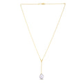 14k Yellow Gold Tesoro Pearl Lariat Necklace