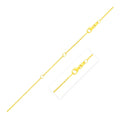 Double Extendable Diamond Cut Cable Chain in 14k Yellow Gold (1.2mm)