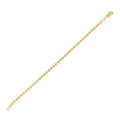 Moon Cut Bead Chain Bracelet in 14k Yellow Gold (3.00 mm)