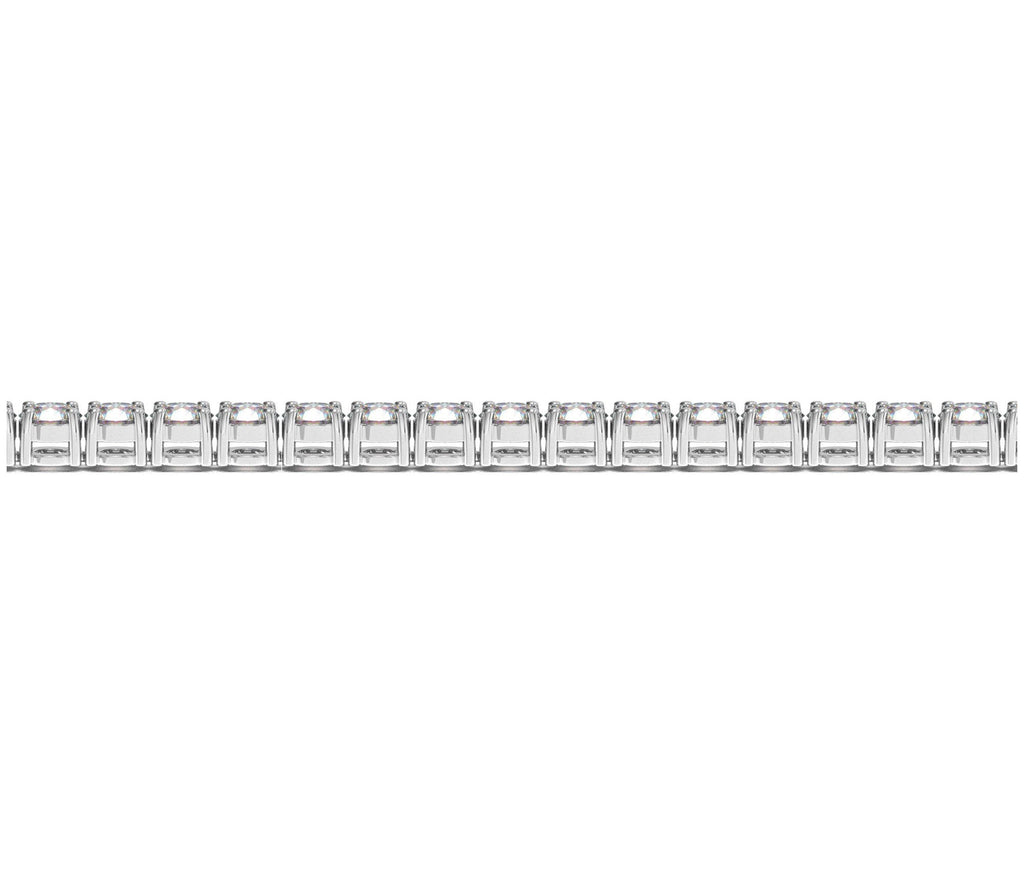 Lab Grown Round Diamond Tennis Bracelet in 14k White Gold (8 ct. t.w. F/G VS2/SI1)