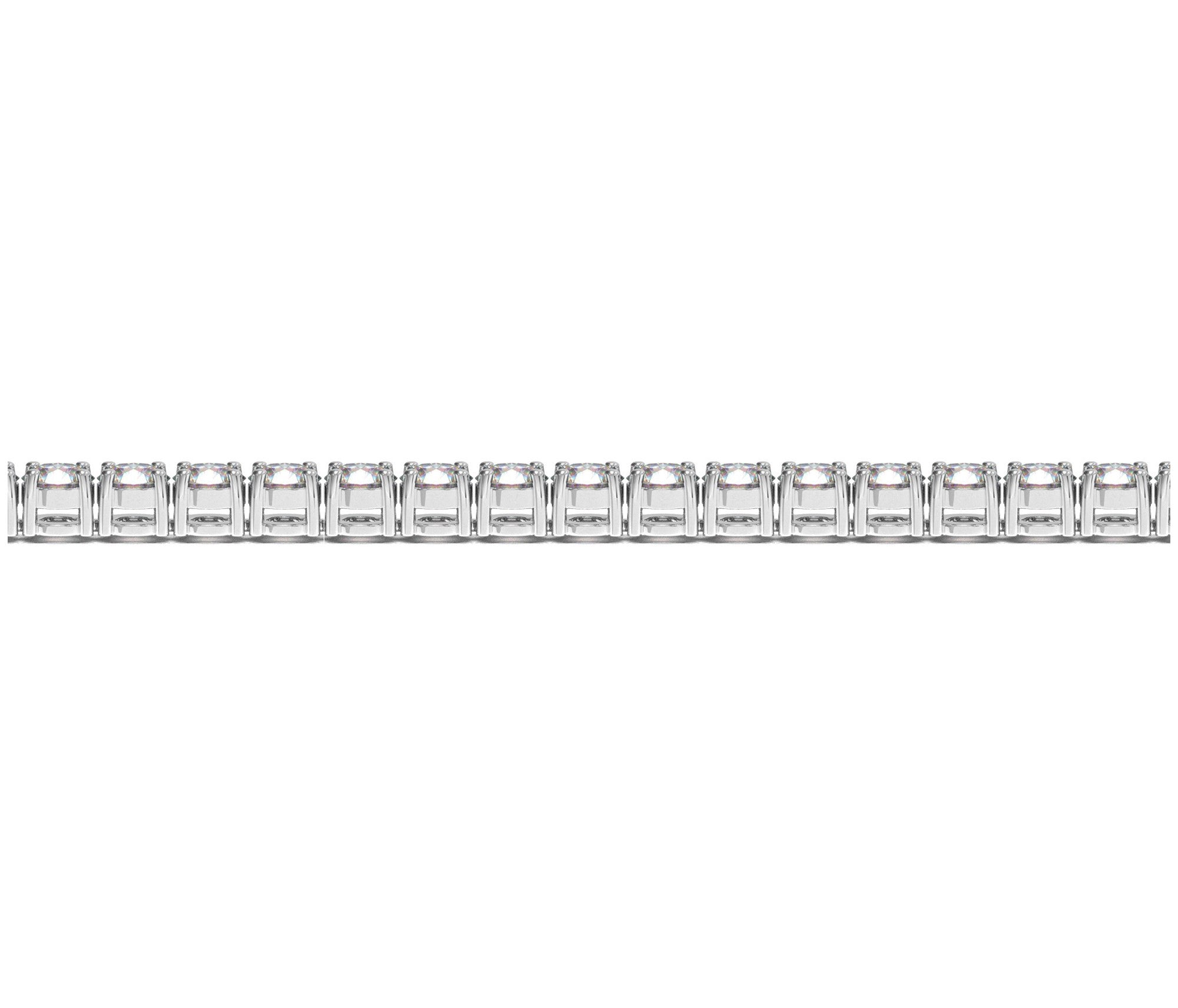 Lab Grown Round Diamond Tennis Bracelet in 14k White Gold (8 ct. t.w. F/G VS2/SI1)