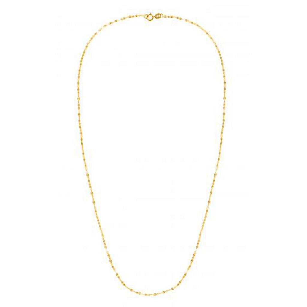 14k Yellow Gold Alternate Valentino Chain (1.40 mm)