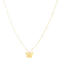 14k Yellow Gold Ppillon Butterfly Necklace