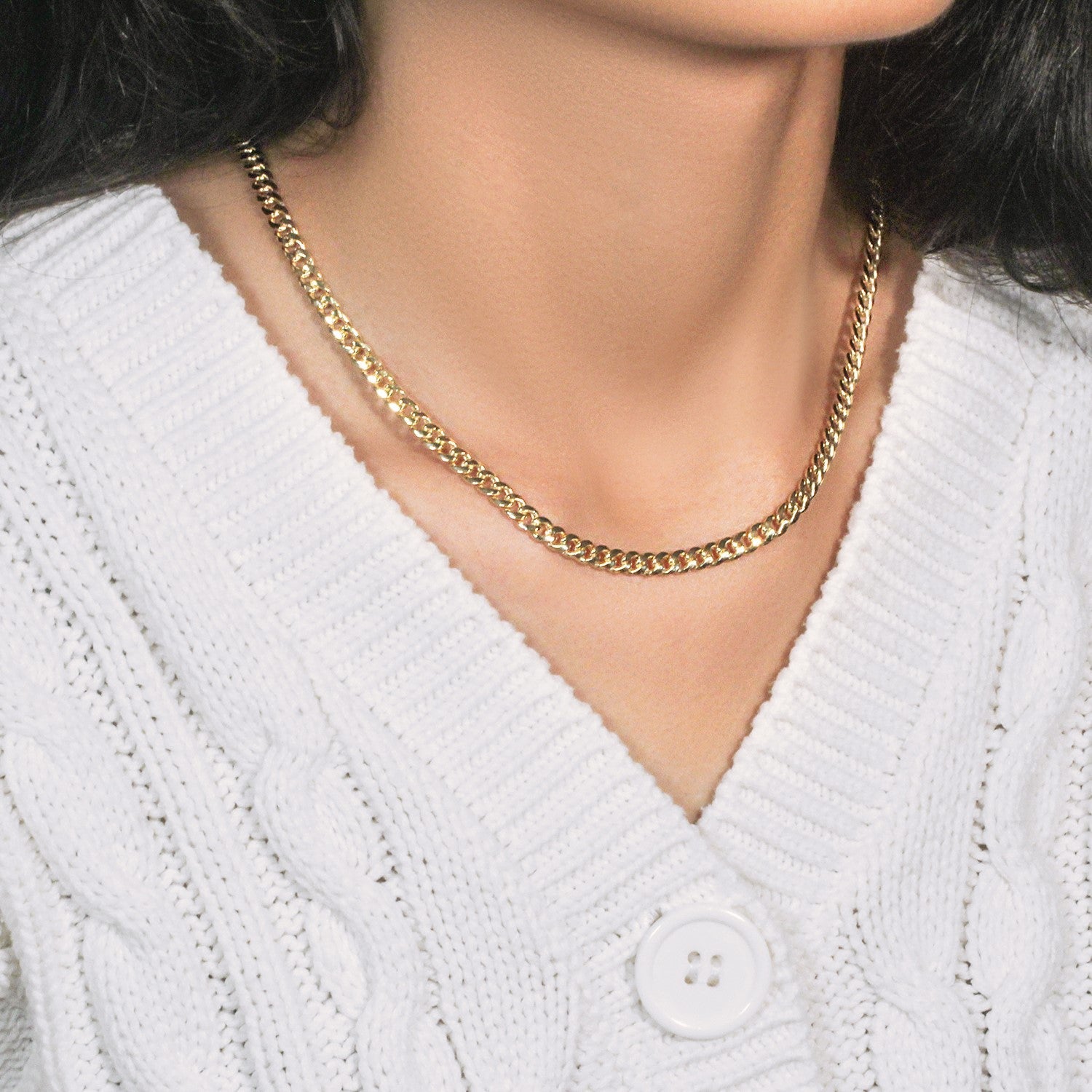 10k Yellow Gold Miami Cuban Semi-Solid Chain (4.50 mm)