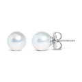 .925 Sterling Silver 5-5.5MM Cultured Freshwater Pearl Solitaire Stud Earrings