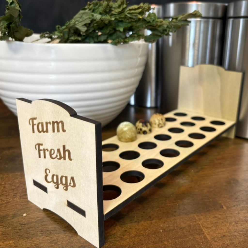 Countertop Quail Egg Holder - Fresh Quail Eggs