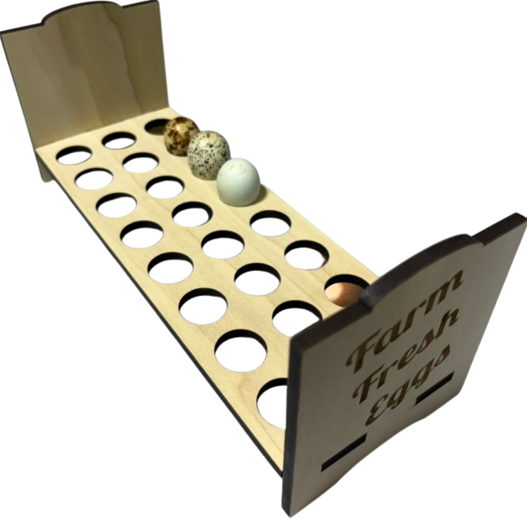 Countertop Quail Egg Holder - Fresh Quail Eggs