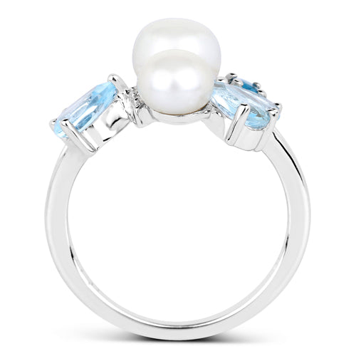 4.96 Carat Genuine Multi-Stone .925 Sterling Silver Ring